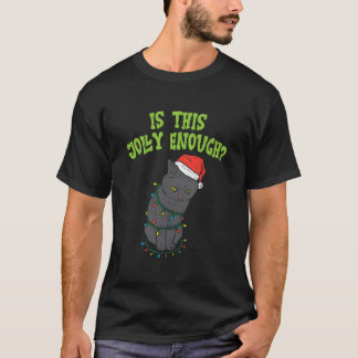 Camiseta Este Gato Preto Leve é Alegre o Suficiente