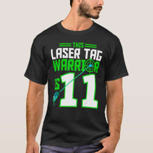 Camiseta Este Guerreiro de Etiquetas Laser é 11 Festa de an