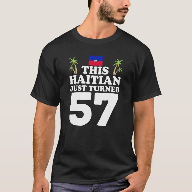 Camiseta Este Haitiano Acabou De Transformar 57 Haiti 57º A (Frente)