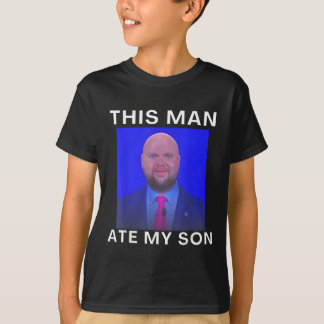 Camiseta Este Homem Comeu Meu Filho Engraçado Memória Irôni