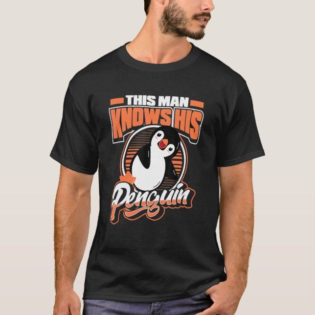 Camiseta Este Homem Conhece O Seu Pinguim Rei Pássaro P (Frente)
