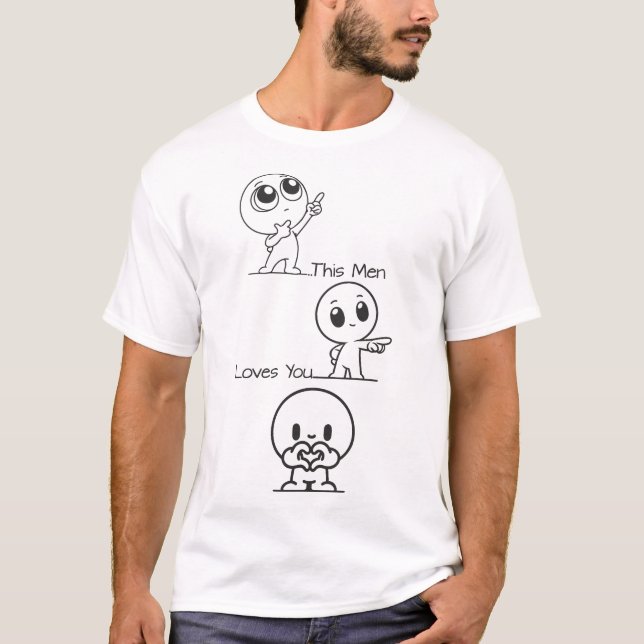 Camiseta Este Homem Te Ama design (Frente)