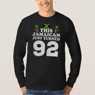 Camiseta Este jamaicano acabou de virar 92 Jamaica 92nd Bir