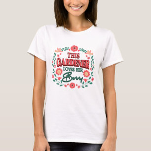 Camiseta Este Jardineiro Ama O Coelhinho Dela