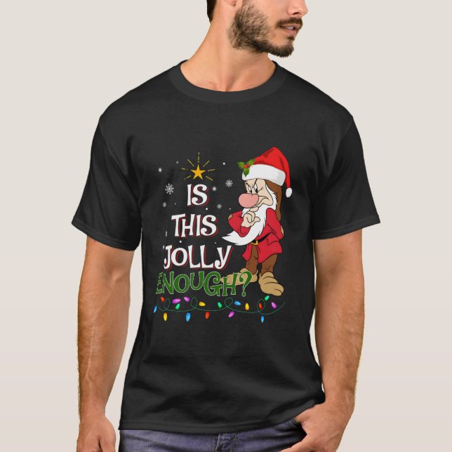 Camiseta Este Jolly Chega De Noel Grumpy Elf Feliz Christm? (Frente)