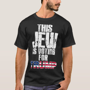 Camiseta Este Judeu Está Votando Em Trump Eleitor Republica