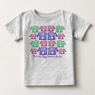 Camiseta Este leitão pequeno foi introduzir no mercado,