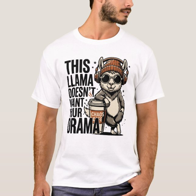 Camiseta Este Llama Não Quer Seu Drama (Frente)