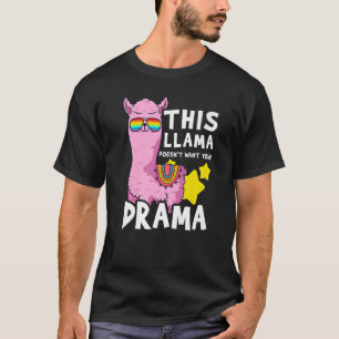 Camiseta Este Llama Não Tem Tempo Para O Seu Animal De Dram