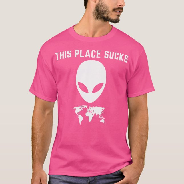 Camiseta Este Lugar É Uma Droga (Frente)
