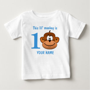 Camiseta Este macaco de Lil é um primeiro aniversário doi
