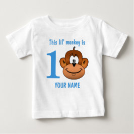 Camiseta Este macaco de Lil é um primeiro aniversário dois