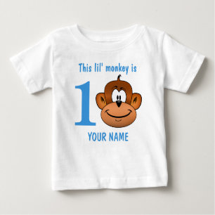 Camiseta Este macaco de Lil é um primeiro aniversário dois