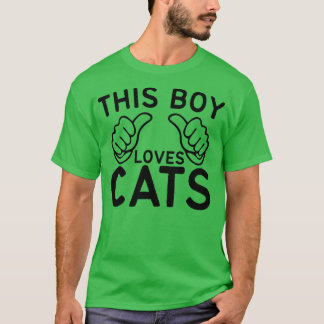 Camiseta Este Menino Adora Cat1