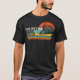 Camiseta Este Menino Adora O Futuro Da Estrada De Ferro Eng
