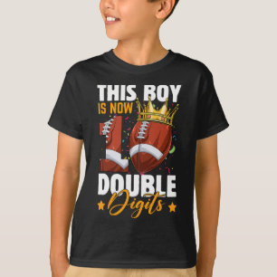 Camiseta Este Menino Agora 10 Dígitos Duplos De Futebol 10