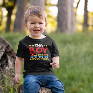 Camiseta Este Menino Ama Trens