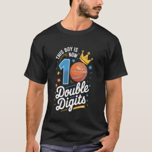 Camiseta Este Menino Dois Dígitos Dez Basquete 10 Anos de I