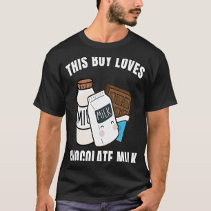 Camiseta Este Menino Gosta De Comida De Chocolate