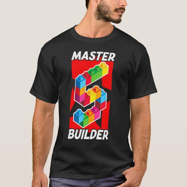 Camiseta Este Mestre Construtor 5 Anos De Idade 5 Bor De An (Frente)
