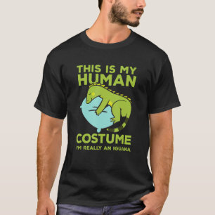 Camiseta Este Meu Costume Humano IM É Realmente Um Réptil I