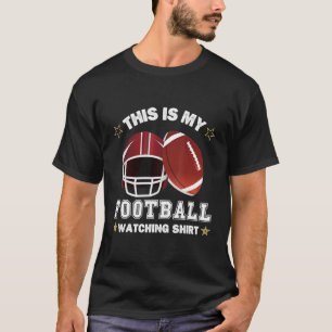 Camiseta Este Meu Futebol Assistindo Jogo De Equipe Favorit