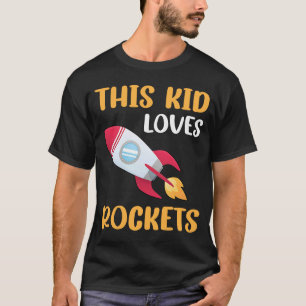 Camiseta Este Miúdo Adora Foguetes I Kids Rocket