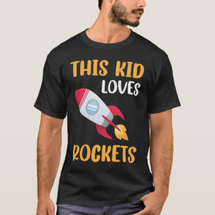 Camiseta Este Miúdo Adora Foguetes I Kids Rocket
