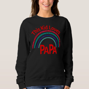 Camiseta Este Miúdo Adora Papá Para Meninas Meninos Meninos