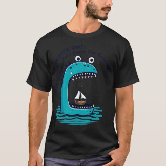 Camiseta Este monstro come barcos no café da manhã