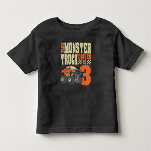 Camiseta Este motorista de monster truck é o aniversário 3