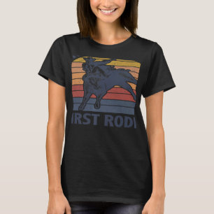Camiseta Este não é o meu primeiro Rodeio a andar a cavalo
