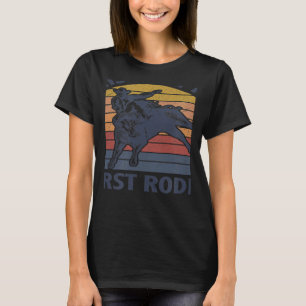 Camiseta Este não é o meu primeiro Rodeio a andar a cavalo