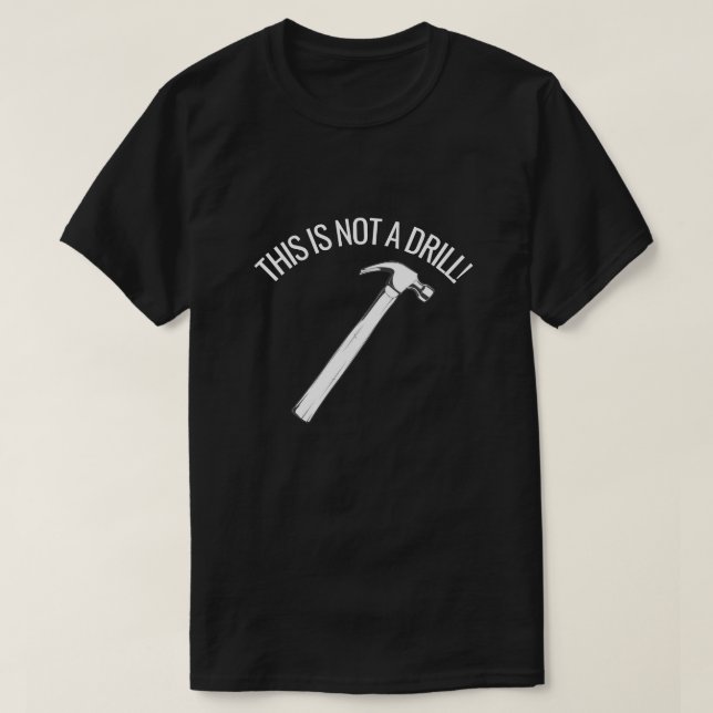 CAMISETA ESTE NÃO É UM PUN DE HAMMER ENGRAÇADO (Frente do Design)