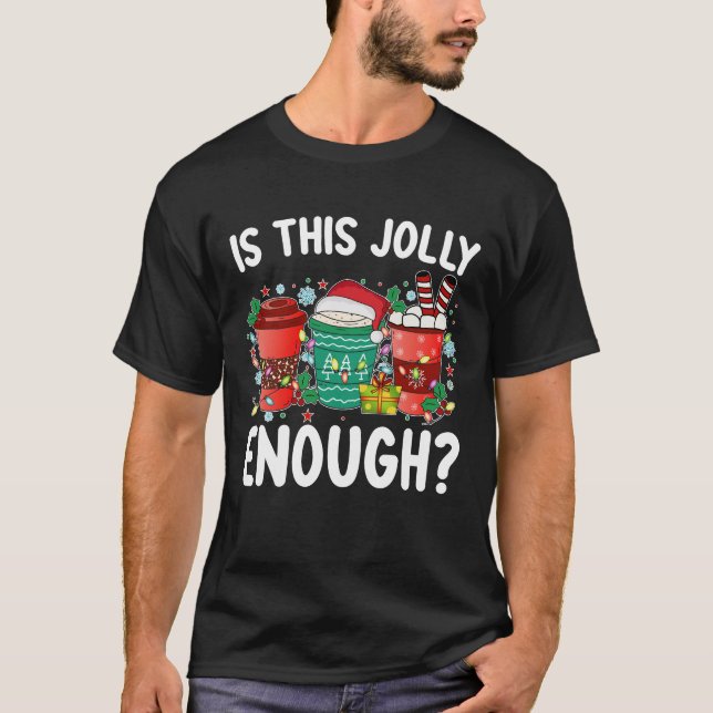 Camiseta Este Natal Jolly Chega De Papais noeis Engraçadas (Frente)