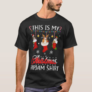 Camiseta Este Natal Pajama Cavalier King Em Meias