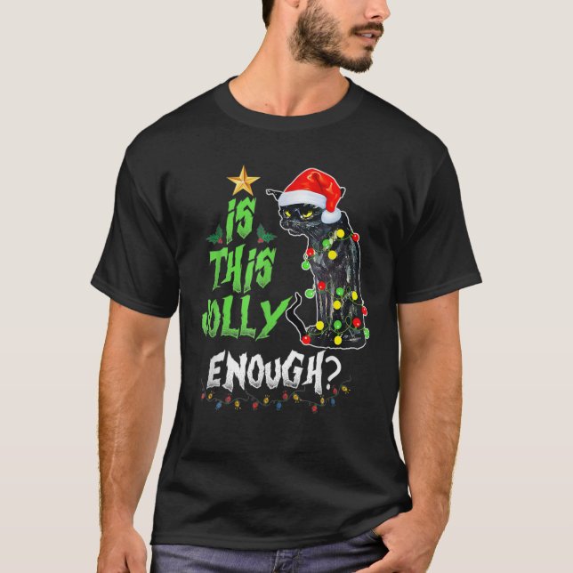 Camiseta Este Noel Gato É Suficiente Para Feliz Natal? (Frente)