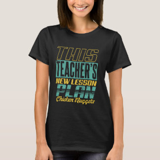 Camiseta Este Novo Plano de Aula do Professor Nuggets de Fr