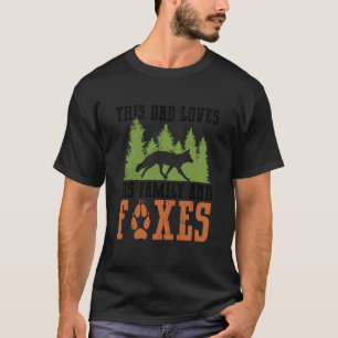 Camiseta Este Pai Ama a Sua Família E Raposas - Raposa