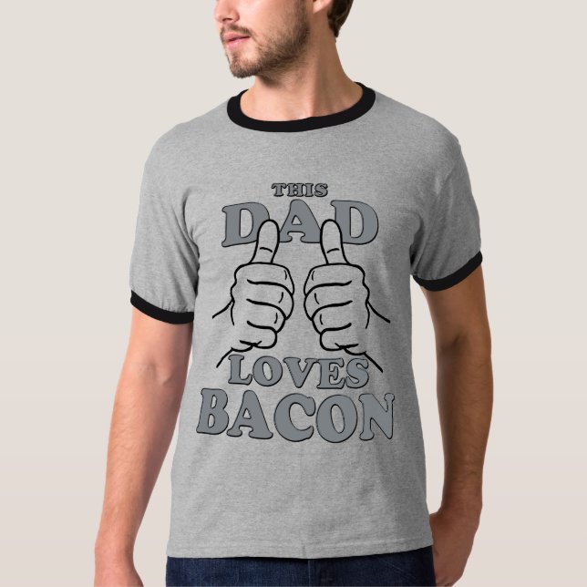 Camiseta Este pai ama o BACON (Frente)