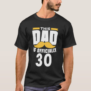 Camiseta Este Pai É Oficialmente 30 Pai Pai Birthd
