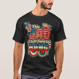 Camiseta Este Pai Está Aqui Para Bang 4 De Julho Patriot