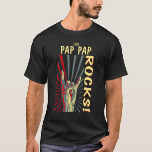 Camiseta Este Pap Rocks Vintage Retro Concert 70s 80s F