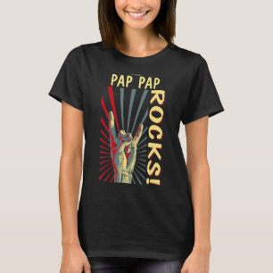 Camiseta Este Pap Rocks Vintage Retro Concert 70s 80s F