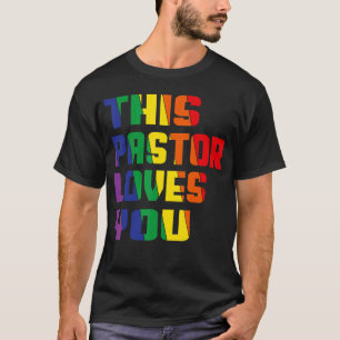 Camiseta Este Pastor Te Ama Orgulho Lgbt Orgulhoso Ally Gay