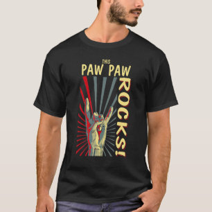 Camiseta Este Paw Rocks Vintage Retro Concert 70s 80s
