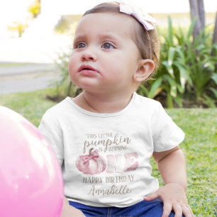 Camiseta Este Pequeno Abobrinha 1º Aniversário