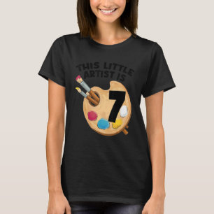 Camiseta Este Pequeno Artista Tem Sete Obras de Arte Pintur