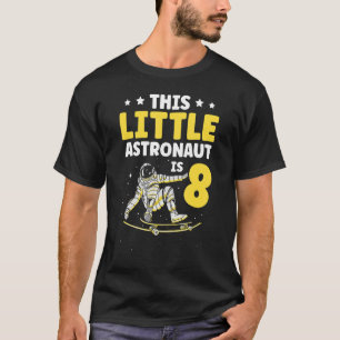 Camiseta Este Pequeno Astronauta É Feliz Espaçonave De 8 Pl