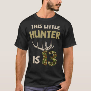 Camiseta Este Pequeno Caçador Tem 13 Anos De Aniversário de